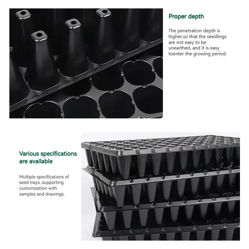 3 Pcs Thickened Seed Trays