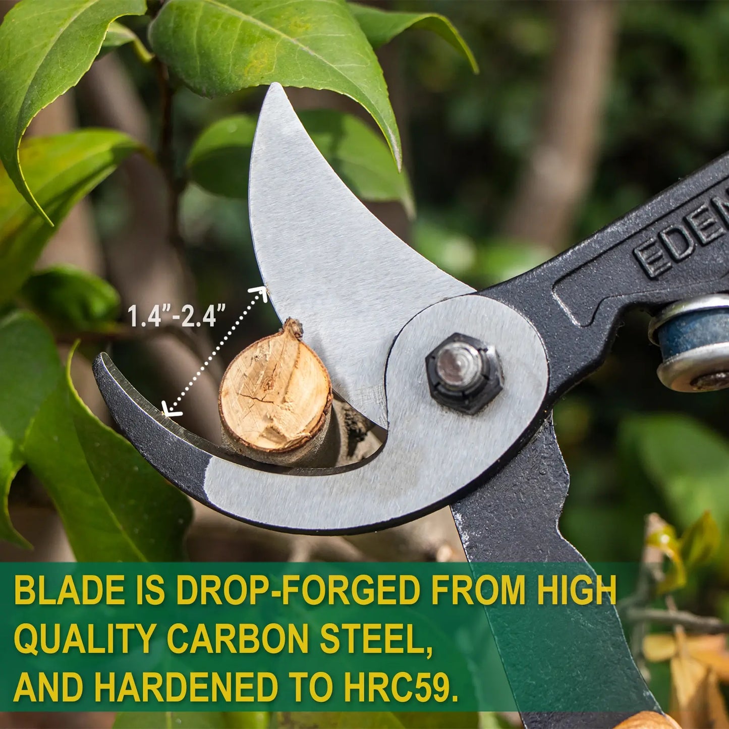 Wood Handle Long Pruner Garden Branch Pruning Shears Loppers Tools Anti-Slip Grip Hand Tools Gardening Fruit Tree Scissors