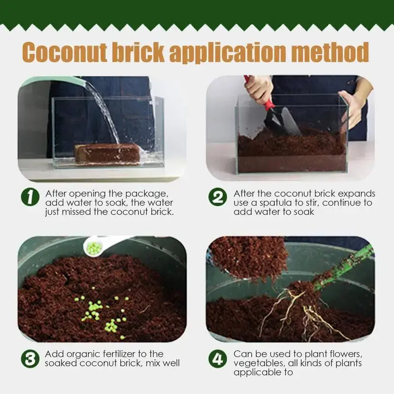 Organic Coconut Coir Bricks