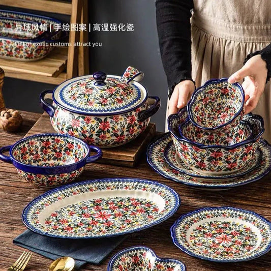 Polish Bowl and Plate Ceramic Tableware