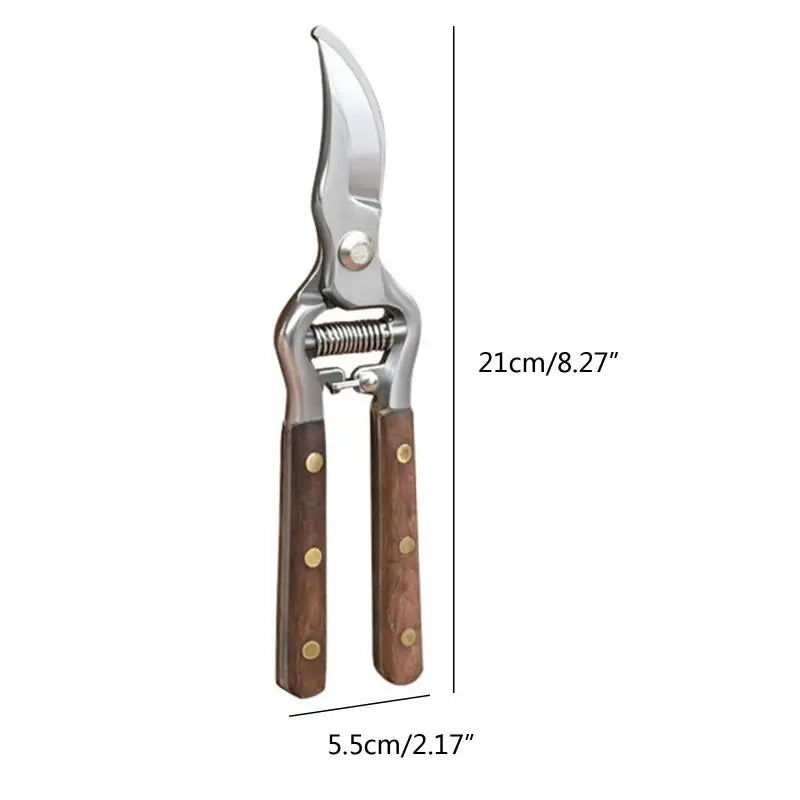 Wooden Handle Pruning Shears