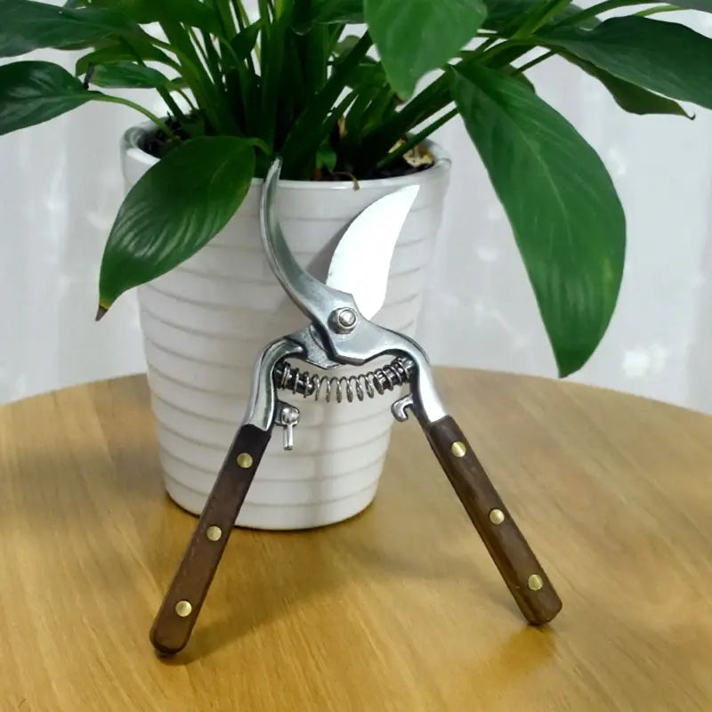 Wooden Handle Pruning Shears