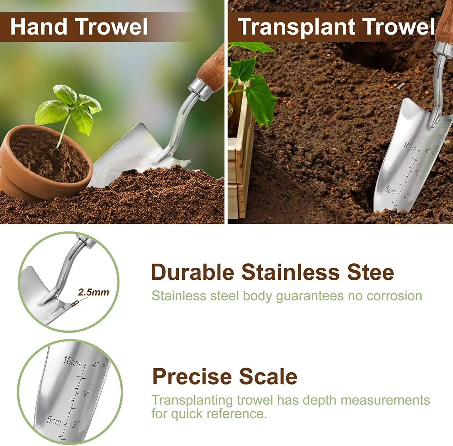 Stainless Steel Garden Tools Set